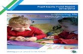 Pupil Equity Fund Report 2018/2019 - Stirling · Pupil Equity Fund Report 2018/2019 . 2. Contents . Introduction 4 Governance 5 ... A group of headteachers and education officers