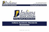 Indiana Academic Standards Economics · competitive market. E.2.5 Describe how price elasticity of supply and price elasticity of demand send signals to buyers and sellers. E.2.6