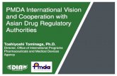 PMDA International Vision and Cooperation with Asian Drug … · PMDA International Vision and Cooperation with . Asian Drug Regulatory Authorities. Toshiyoshi Tominaga, Ph.D. Director,