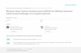 Modular Open System Architectures (MOSA) for … Sponsored Documents/MOSA...Modular Open System Architectures (MOSA) for Military Systems: Addressing Challenges of Complex Systems