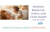 WEBINAR: Maternal, Infant, and Child Health€¦ · 1. Maternal, Infant, and Child Health 2. Environmental Risk Factors and Health 3. Chronic Disease Prevention and Control 4. Infectious