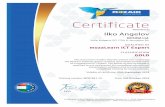 M · Z ecati Certificate...Certificate Awarded to Training number: MOZ-051-15 Ilko Angelov KEISIEM Ltd. Sofia, Bulgaria, PO 1750, 6, Jerusalem Str. Date: 3rd October, 2016 QUALIFIED