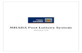 MHADA Post Lottery Systempunepostlottery.mhada.gov.in/upload/LoginHelp.pdfMHADA POST LOTTERY SYSTEM (ii) Update your UID At the time of application for the lottery, providing UID was