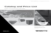 Catalog and Price List - Wattsmedia.wattswater.com/C-WD-LightCommercial.pdf · FD4-2$13.25 2" FD4-315.50 3" FD4-421.00 4" FD6 Heavy Duty Cast Iron Floor Drain Cast iron heavy duty