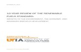 10-YEAR REVIEW OF THE RENEWABLE FUELS STANDARD · 10-YEAR REVIEW OF THE RENEWABLE FUELS STANDARD: IMPACTS TO THE ENVIRONMENT, THE ECONOMY, AND ... No RFS/BTC Annual Average Change