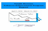 Youth Access Tobacco Enforcement Program Report, April 1 ... · This Annual Report is prepared by the Tobacco Enforcement Program, located in the New York State Department of Health’s