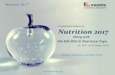 1st International Conference of Nutrition 2017€¦ · 1st International Conference of the 6th Diet & Nutrition Expo Along with . Invitation... Dear Colleagues, Events consultant