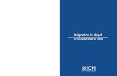 Migration in NepalTajikistan - Nepal | Mission in... · Migration in NepalTajikistan A COUNTRY PROFILE 2019 International Organization for Migration 768/12 Thirbam Sadak, Baluwatar-5,