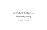 Artificial Intelligence - Università Ca' Foscari Veneziaatorsell/AI/mod1-09-theorem-proving.pdf · Artificial Intelligence Theorem proving ... Unit resolution rule (last lecture)