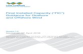 Final Installed Capacity (“FIC”) Guidance for Onshore and … · Final Installed Capacity (“FIC”) Guidance for Onshore and Offshore Wind Version 1.0 Issued on 06 April 2018