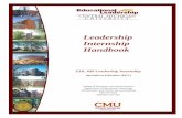 Leadership Internship Handbook - Central Michigan University · 2014-03-10 · EDL 699 Leadership Internship . course is designed to integrate professional practice, theory, and ethical