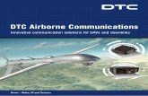 DTC Airborne Communications · DTC Airborne Communications DTC communication solutions for Airborne and Unmanned Systems The requirement of the UAVs and downlinks for the secure and