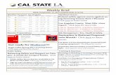 Weekly Brief - California State University, Los Angeles · 9/12/2016  · Weekly Brief Week of September 12, 2016 (updated 0730, 9/12/16) Weather Forecast, Los Angeles Significant