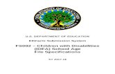 FS002 – Children with Disabilities (IDEA) School …€¦ · Web viewU.S. DEPARTMENT OF EDUCATIONFS002 – Children with Disabilities (IDEA) School Age File Specifications v14.0