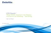 CFO SignalsTM What North America’s top finance executives are thinking and … · 2016-09-26 · CFO Signals 2 CFO Signals About the CFO Signals survey Each quarter, CFO Signals