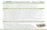 Compensation Plan - Earn 11 Ways · earn Hundreds, even Thousands of weekly coded betrig bonuses (Coded qualifications apply) ä. When a new PROBIZPACK Affiliate signs up the Code