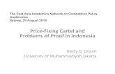Price-Fixing Carteland Problems of Proofin Indonesia · Price-Fixing Cartel • Cartel is an agreement between business competitors not to compete with one another. • Cartel includes