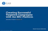 Creating Successful Targeted Campaigns with the SSC Platform€¦ · Two Examples from Previous Specialist Campaigns . Step 2: Articulating Campaign Objectives . 1. Assist potential