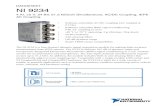 Smart TEDS sensor compatibility • 102 dB dynamic range NI 9234 · 2018-10-18 · The NI 9234 is a four-channel dynamic signal acquisition module for making high-accuracy measurements