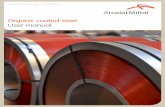 Organic coated steel User manual - ArcelorMittal · Organic coated steel User manual ArcelorMittal urope Flat Products. 3 User manual Organic coated steel ... profiles are used for