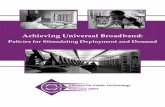 Achieving Universal Broadbandillinoisbroadbanddeployment.pbworks.com/f/Final-Report-Feb2007.pdf · Achieving Universal Broadband Alliance for Public Technology 3 About the Alliance