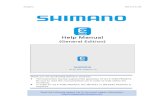 Help Manual - Shimano · Help Manual (General Edition) Thank you for purchasing Shimano products. This instruction manual explains the operation of the E- TUBE PROJECT. Be sure to