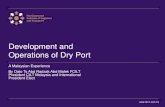 Development and Operations of Dry Port - UN ESCAP by The... · Development and Operations of Dry Port A Malaysian Experience By Dato Ts Abd Radzak Abd Malek FCILT President CILT Malaysia