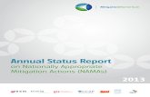 on Nationally Appropriate Mitigation Actions (NAMAs) Annual Status Report on Nationally Appropriate
