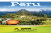 Reserve your Wonders of Peru trip today! Peru · 2019-12-31 · Peru Wonders of AAHI’S FREE Economy Air >includes FREE Economy Airround-trip from Miami, Florida, to/from Lima, Peru.