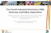The Fourth Industrial Revolution (4IR): Overview and ...pmg-assets.s3-website-eu-west-1.amazonaws.com/190917DTI.pdf · Colloquium on the Fourth Industrial Revolution 17 September