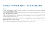 Annual Health Check comms toolkit - NHS England...1 Annual Health Check – comms toolkit Context In England, 1.2 million people are estimated to have a learning disability. Of the