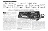 The DSP-10: An All-Mode 2-Meter Transceiver Using a DSP IF ... · October 1999 37 Figure 1 in Part 1 includes a functional block diagram of the DSP programs used for reception. The