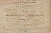 Supplementary catalogue of the New-York Hospital library · 2016-02-12 · supplementary catalogue of the w“1“®ibs2. 11®sipiipail library. november, 1831. new-york: printed