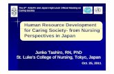 Human Resource Development fC Sfor Caring Society- from ... · The 9th ASEAN and Japan High Level Official Meeting on Caring Society Human Resource Development fC Sfor Caring Society-