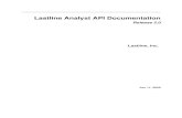 Lastline Analyst API Documentation · The Lastline Analyst API provides functionality for submitting resources for analysis and obtaining the results. Cur-rently, it supports URLs