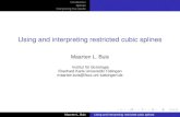 Using and interpreting restricted cubic splinesIntroduction Splines Interpreting the results Using and interpreting restricted cubic splines Maarten L. Buis Institut für Soziologie