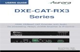 DXE-CAT-RX3 Series - Aurora Multimedia Corp. · The DXE-CAT-RX3 Series is designed to complement the Digital Xtreme Series of HDBaseT transmitters such as the DXW-2 Series HDBaseT