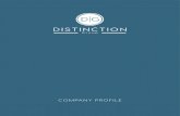 COMPANY PROFILE - distinctioncontractfurniture.com · curtains and all soft furnishings. All furnishings for the project were custom manufactured to Distinction’s quality standards