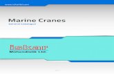 Marine Cranes - ISKAR Muhendislik Ltd. · Marine Cranes Delivery Programme. The type and capacity of a crane depends on customer specific requirements. ISKAR is capable of delivering