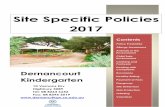 Site Specific Policies - Dernancourt Kindergarten...• Avoidance of peanut/nut products is the cornerstone of management in preventing an anaphylactic reaction in a child suffering