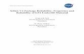 Xilinx V4 Package Reliability: Properties and …...National Aeronautics and Space Administration Xilinx V4 Package Reliability: Properties and Reliability of LP2 Underfill Material