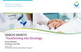 DAIICHI SANKYO -Transforming into Oncology- · 2019-12-26 · DAIICHI SANKYO-Transforming into Oncology-June 2, 2019. ... within