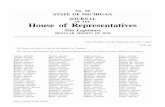 OF THE House of Representativeslegislature.mi.gov/(S(thimsmrco0nz4qb0eccee4f3... · No. 95 STATE OF MICHIGAN JOURNAL OF THE House of Representatives 95th Legislature REGULAR SESSION