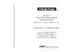 2007 Turf / Carryall Vehicle Owner's Manual - Club Car · Service Parts Fax 706-855-7413 2007 Turf/Carryall Vehicle Owner’s Manual Page 1 NOTICE The Club Car Limited Warranties