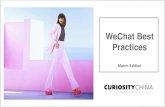 WeChat Best Practices - Curiosity China...WeChat account main menu • Interactive campaign presents the fashion show from different point of view : collection, celebrity, details,