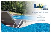 Your Backyard Vacation Destination - Radiant Pools · advanced engineering to give you the backyard of your dreams. Our history of innovation and commitment to quality manufacturing
