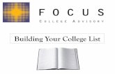 Building Your College Listfiles.ctctcdn.com/75d2cbbe201/219f5986-db53-4b28-9d33-2e... · 2015-04-23 · % E-mail Address % Calendar % Folder & Notebook $ How do I find the time? %
