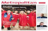 Inside this issue: The 2013 Commencement Issue METrics · role of dean ad interim for Metropolitan College & Extended Education. Dean Zlateva, who earned her doctorate in information