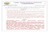TAMIL NADU PUBLIC SERVICE COMMISSION - TNPSC€¦ · Notification No. 01/2020 Dated:20.01.2020 TAMIL NADU PUBLIC SERVICE COMMISSION. 2 It is mandatory for the applicants to register