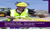 Essential Skills- Numeracy Level 2 for Construction …...Essential Skills- Numeracy Level 2 for Construction Students 08 Alternatively you may have agreed to pay back £35 each month